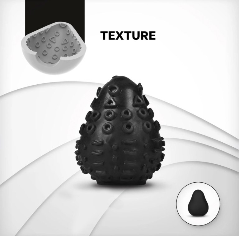 Gvibe Gegg is a premium TPE reusable egg masturbator designe... Gvibe - G-Egg Masturbator - Black photo-6