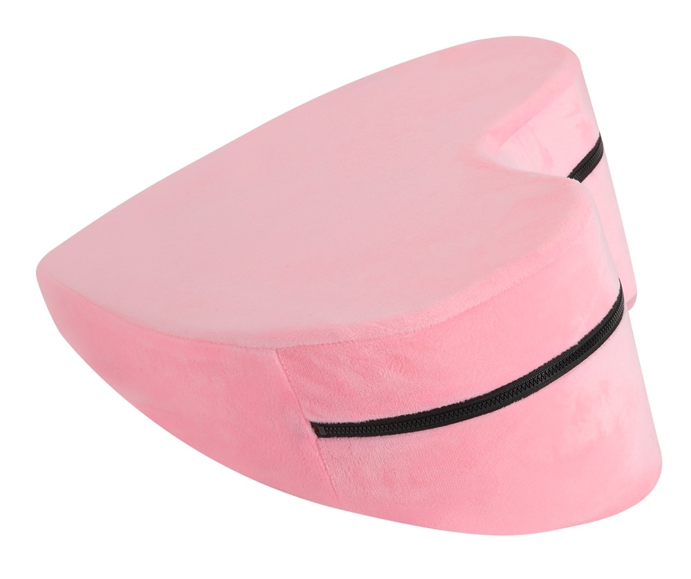 Shaped in ramp, this pillow makes every new sex position eas... MT - Heart-Shaped Sex Position Pillow - Pink photo-2