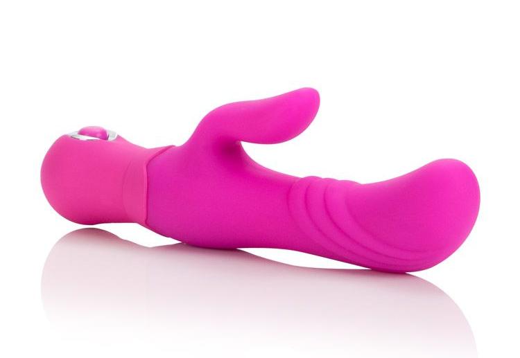 The Posh Silicone Thumper “G” packs powerful pleasure for al... CEN - Posh Thumper "G" Rabbit Vibrator - Pink photo-5