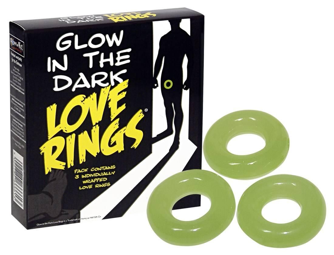 This brilliant set of love rings not only gives you a super ... Spencer&Fleetwood - Glow in the Dark Love Rings photo