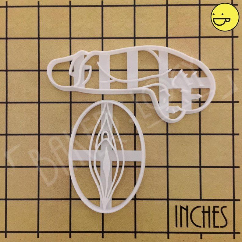 Sexual content penis biscuits cookies. Bachelorette genitali... Mature - Vagina Cookie Cutter photo-3