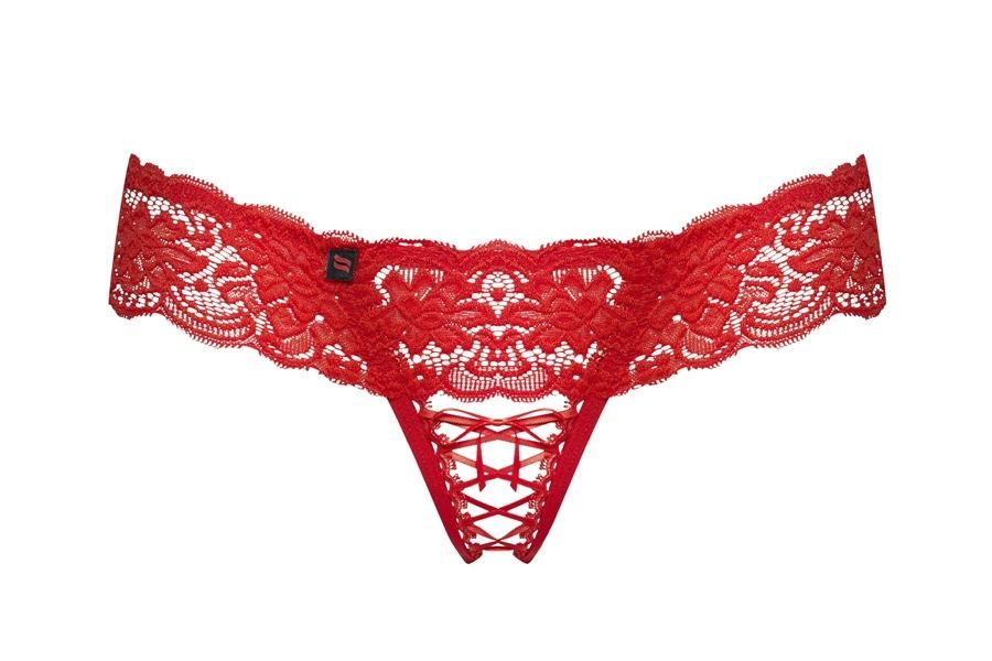 Are you ready to discover incredibly pleasant spiciness? It’... Obsessive - 863-THC-3 Crotchless Thong - Red - L/XL photo-7