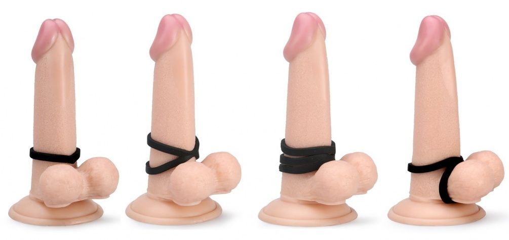 This set of Toynary cock rings are very Strong! Made of medi... Toynary - CR02 Cock Rings - Blue photo-6