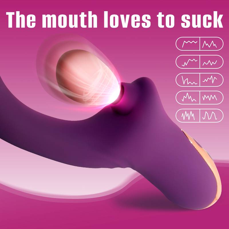 Secwell - Magic Sucking Vibrator - Purple photo-3