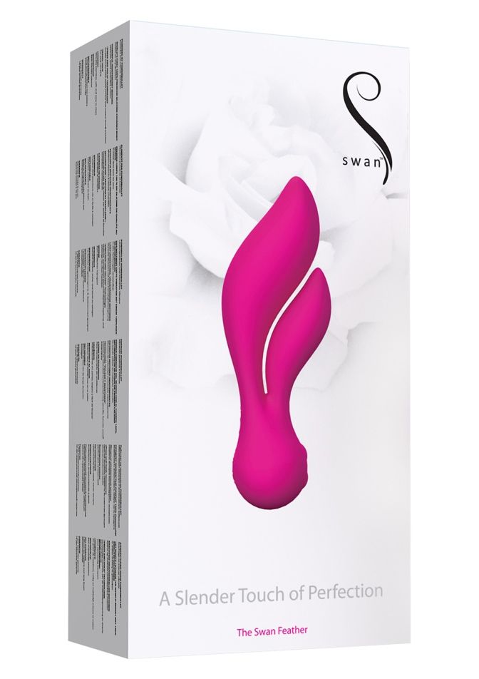 The ultimate in clever design, beautiful, delicate, and prou... Swan - The Feather Swan Vibrator - Pink photo-6
