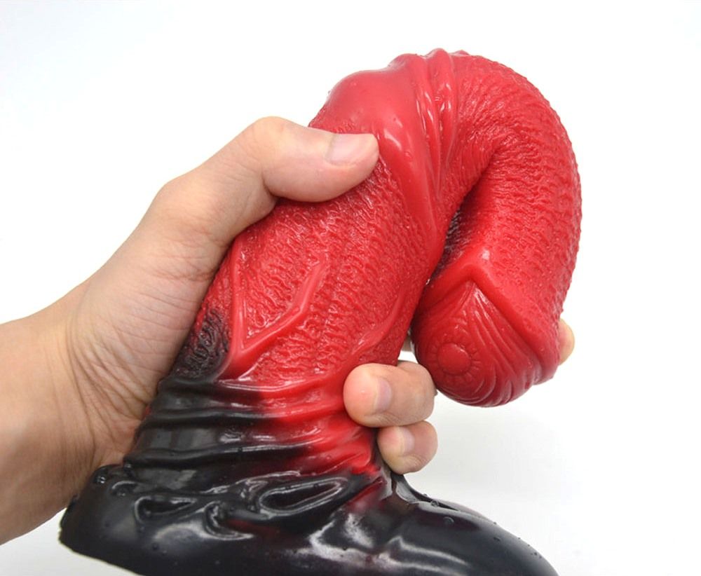 Huge horse dildo &n... FAAK - Horse Dildo - Red/Black photo-2
