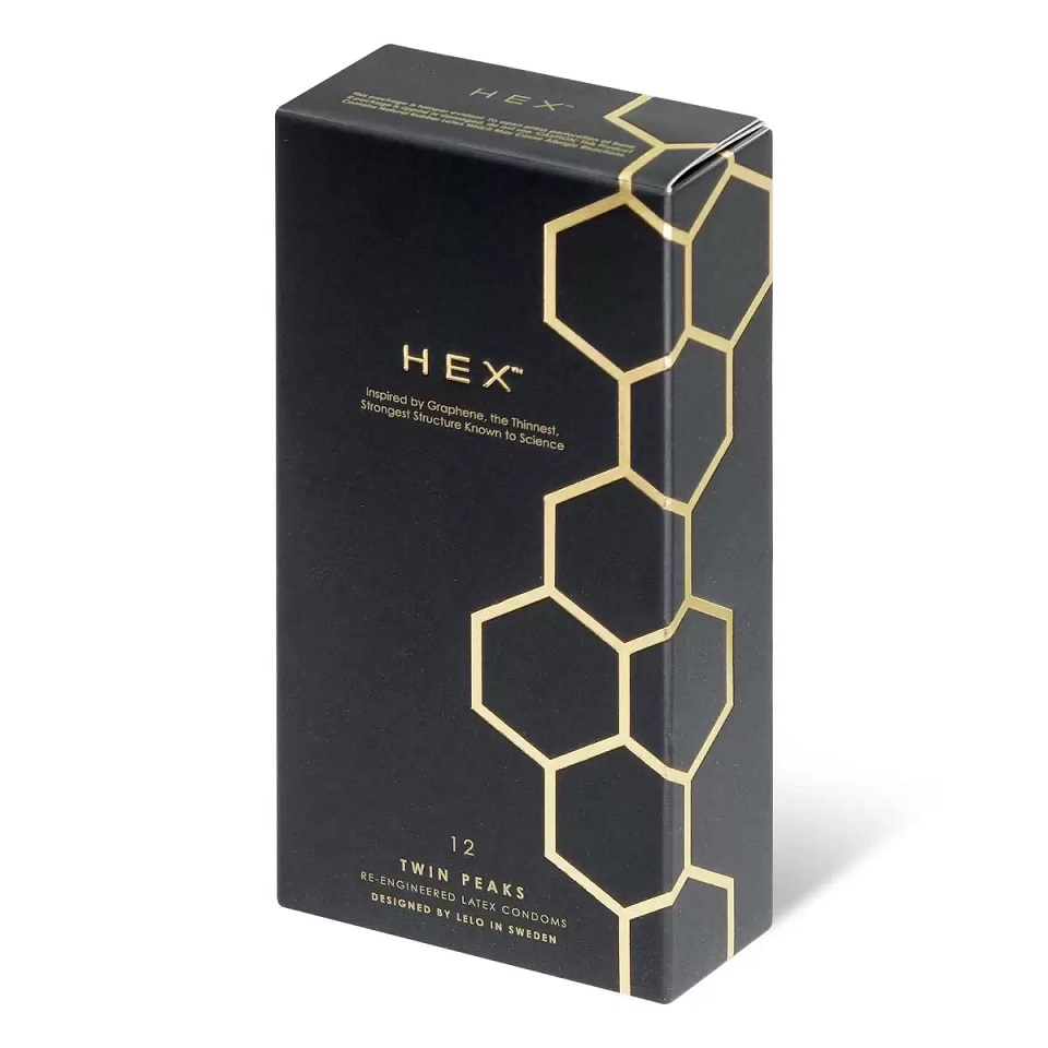 HEX - 蜂窝纹安全套 12个装 照片-5