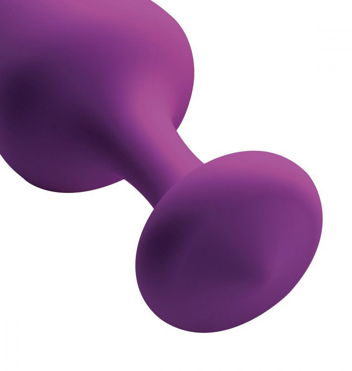 Experience silken satisfaction with this set of three silico... Frisky - Pleasures Silky Silicone Anal Training Set 3 - Purple photo-3