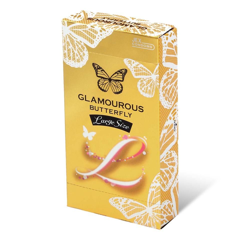 Jex - 魅力蝴蝶 大码安全套 6片装 照片-8