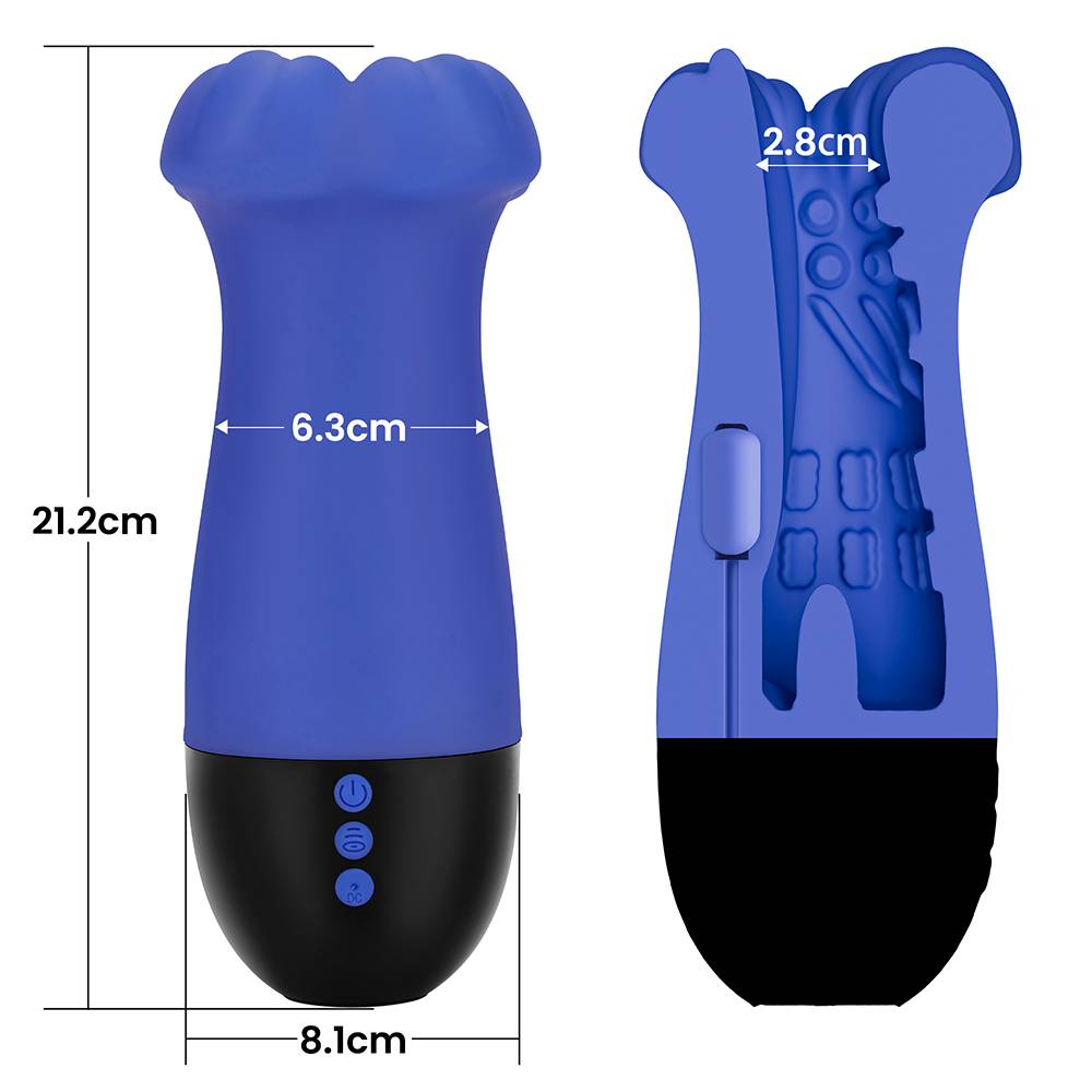 Lovetoy - OraPulse 三重 自慰器 - 蓝色 照片-18