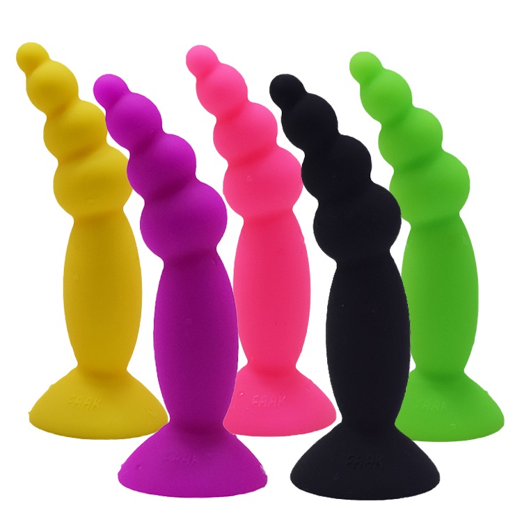 FAAK - Silicone Mini Anal Beads - Yellow photo-8