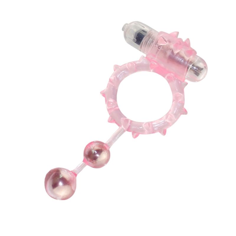 Ball Banger Cock Ring 2 balls Vibe
S... Aphrodisia - Ball Banger Cock Ring Vibe with 2 Balls - Pink photo-4