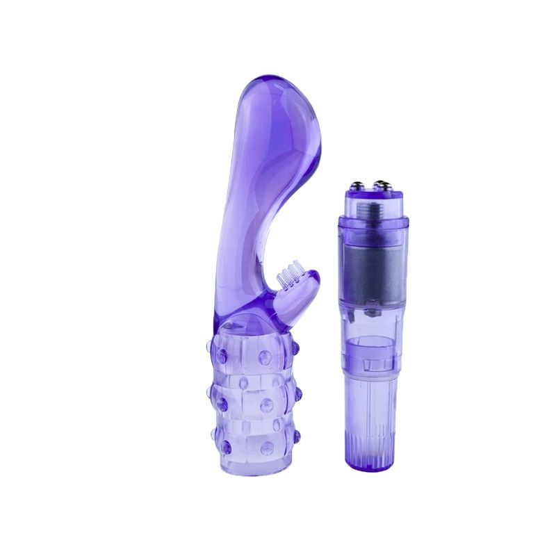 This is a Novel design G-Spot Vibration with a ON/OFF Vibrat... Aphrodisia - Rocket Rickle Massager - Purple photo-2