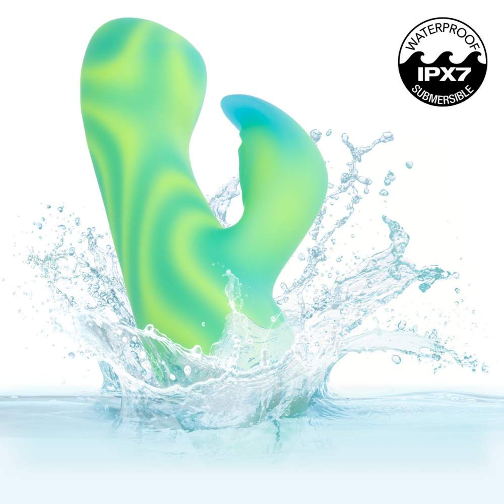 CEN - Twilight Tease LED Rabbit Vibrator - Green 照片-6