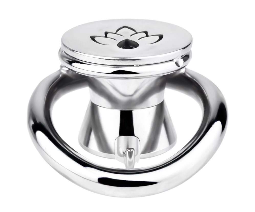 Material:304 Stainless steel
Cage length: 45mm
Cage high: 43... FAAK - Lily Flower Chastity Cage 45mm photo-8