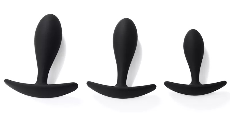 Silicone anchor butt plug for man and woman MT - Blob Anchor Plug S - Black photo-9