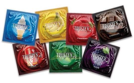 Trustex - 巧克力味潤滑安全套 - 3片裝 照片-4