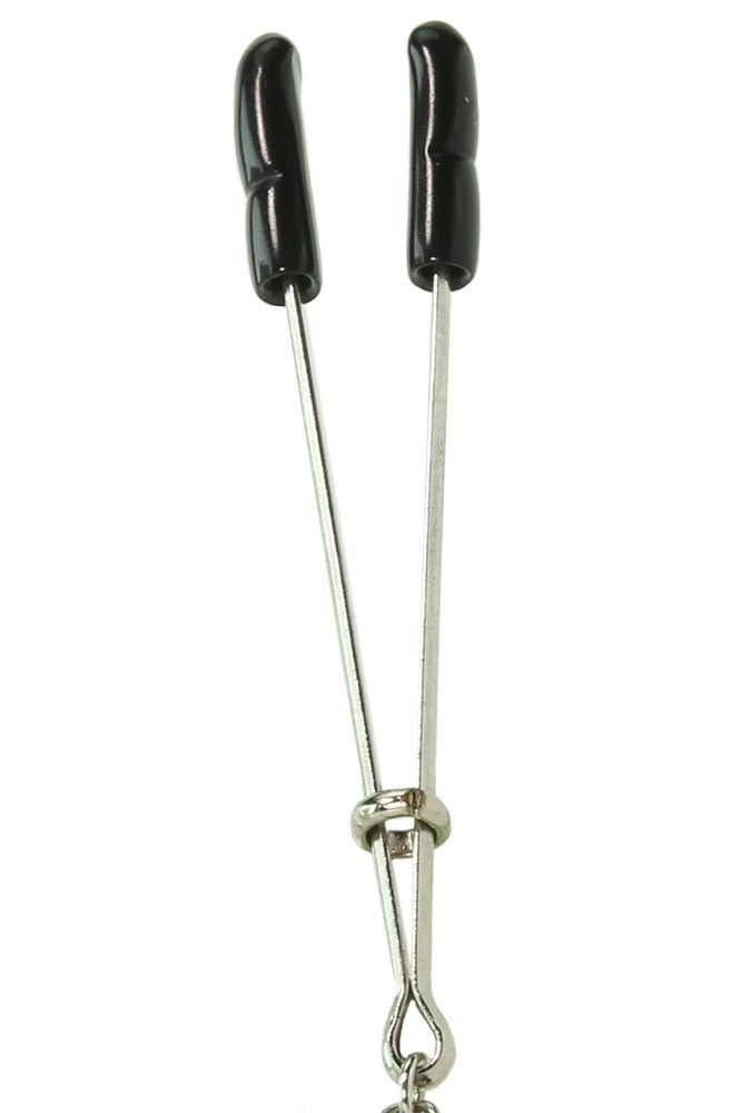 This 20 inch (50.8cm) doubled strand of sparkling bl... Sportsheets - Midnight Bling Nipple Clips photo-2