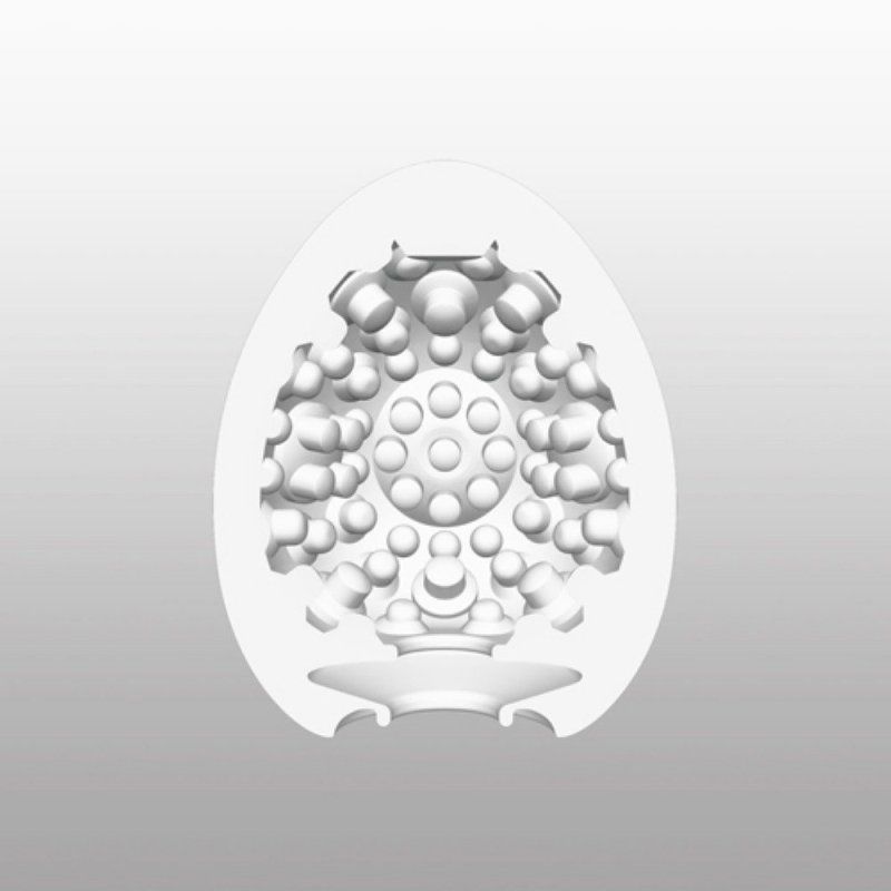 Nubs of sizes large and small cover the interior wall for an... Tenga - Egg Clicker photo-2