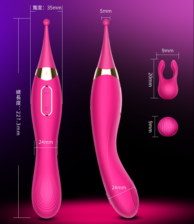 Dual motors with flapping and vibrating replaceable vibrator... Erocome - Dorado - Deep Rose photo-11