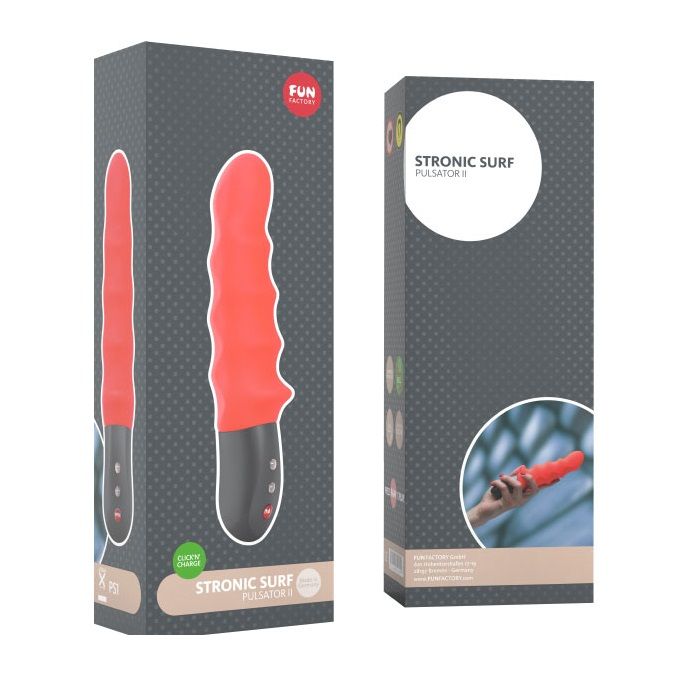 Stronic surf - hands-free thrusting pulsator for deep massag... Fun Factory - Stronic Surf - Neon Orange photo-6