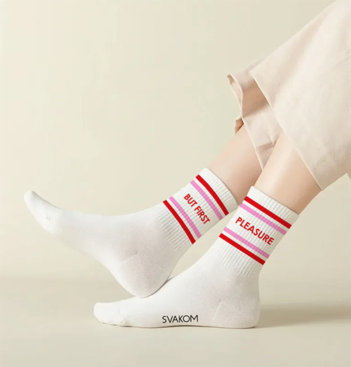 (G) SVAKOM - Valentin's Day Socks - Pink photo-2