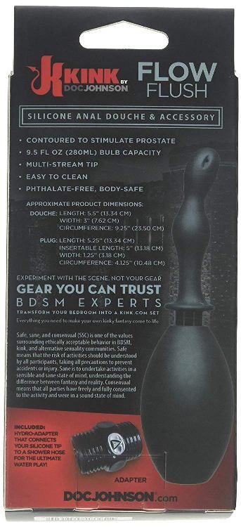 Doc Johnson - Anal Douche & Accessory - Black photo-4