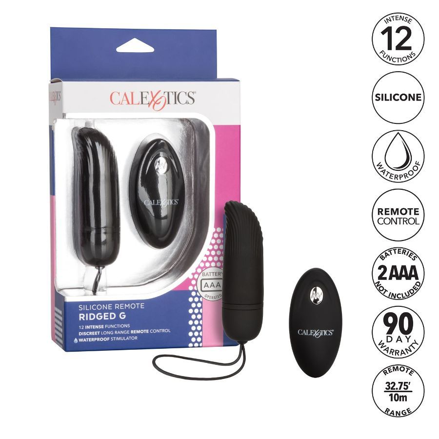 Elevate your intimate playtime fun with the Silicone Remote ... CEN - Silicone Remote Ridged G - Black photo-9