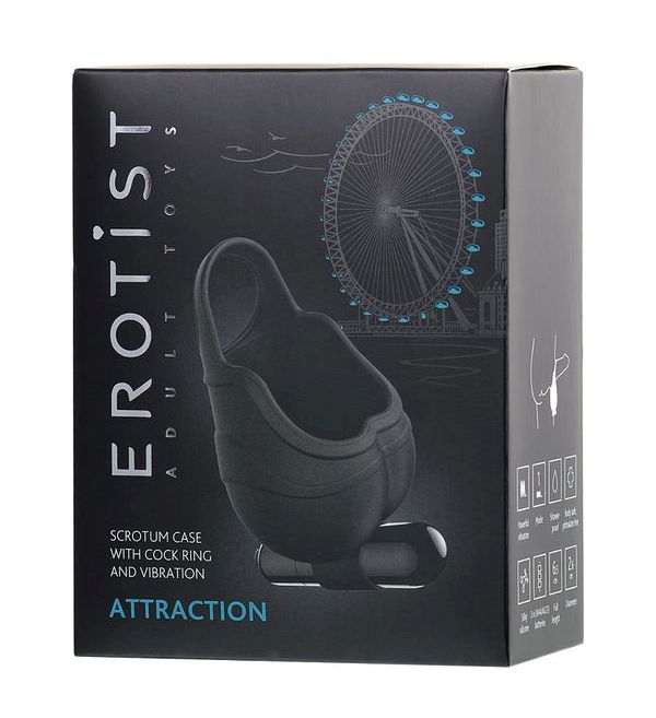 Discover new facets of pleasure with the original EROTIST sc... Erotist - Attraction Scrotum Vibe - Black photo-12