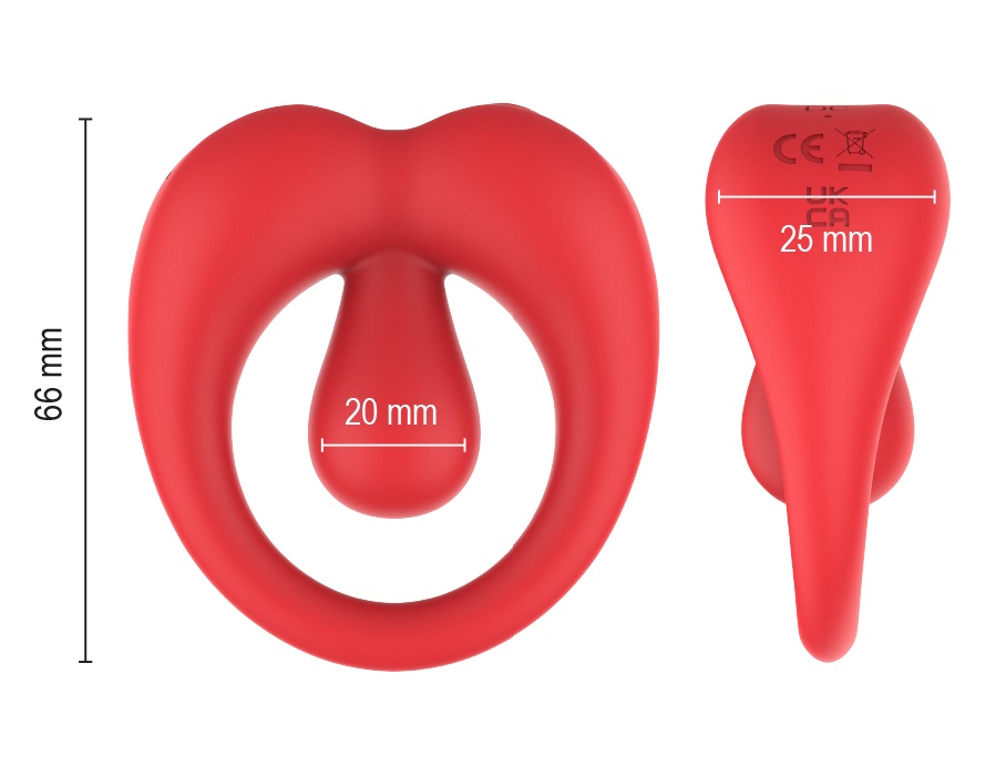 Intense - Russel Vibro Ring - Red photo-9