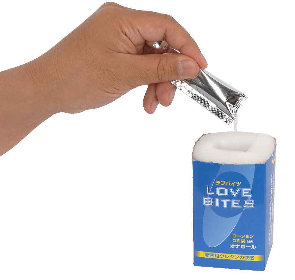 Love Bites - a new type of disposable masturbator with a uni... Rends - Love Bites Sponge Masturbator photo-5