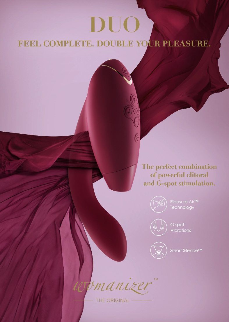 The perfect combination of powerful clitoral and G-spot stim... Womanizer - DUO - Clitoral & G-spot Stimulator - Bordeaux photo-6