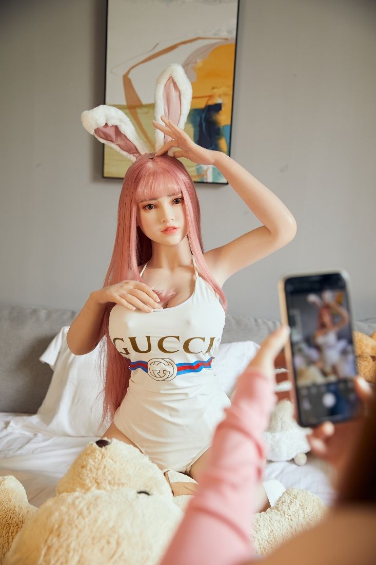 To check the sample of realistic doll visit our showroom.
... Olivia Asian Realistic Sex Doll, Pink Hair, Ultra Soft Silicone 148 cm (4’9 ft) photo-8