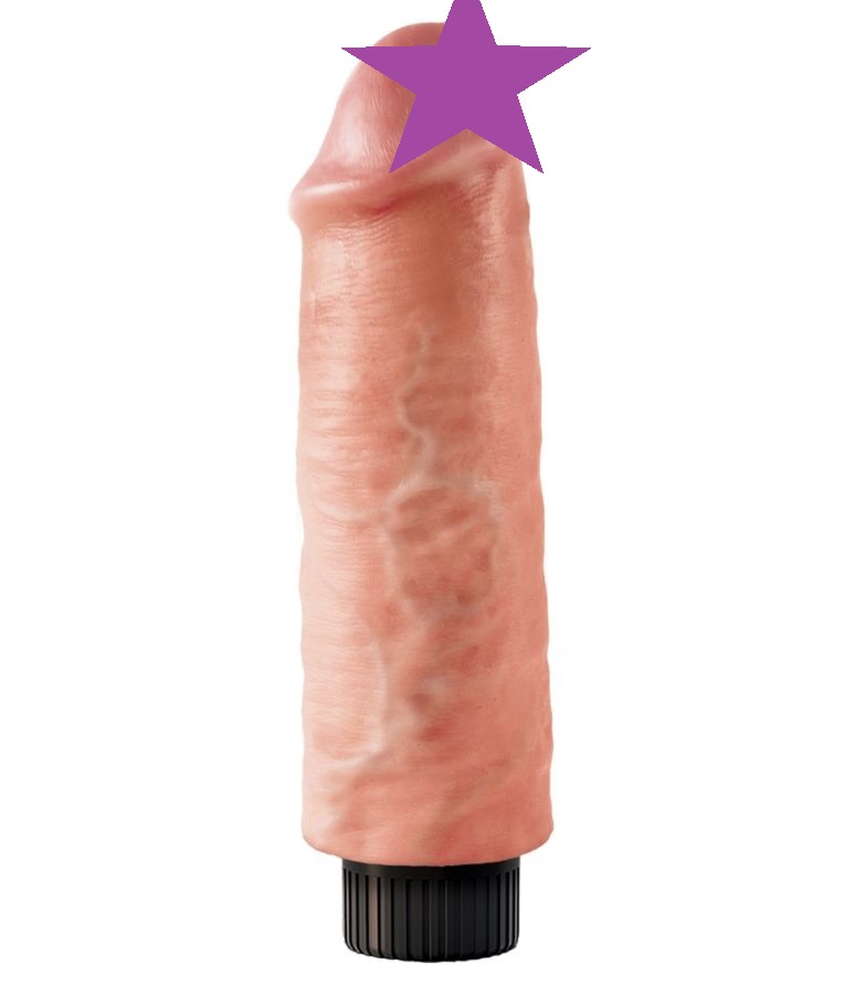 Do you want your first vibrator to look and feel just like t... King Cock - Vibrating Cock 6″ - Flesh photo-2