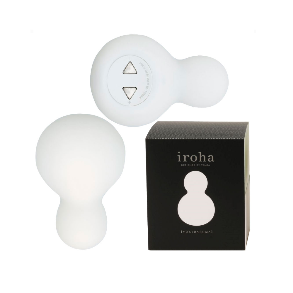 Vibrator sex toy for women designed by Tenga using soft touc... Iroha - Yukidaruma Massager - White photo-5