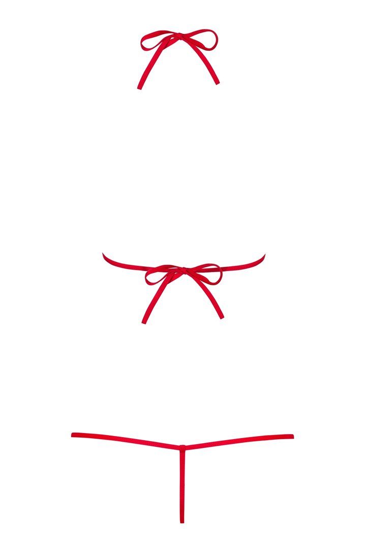 Look at this fabulous attire! Absolutely unique, extremely s... Obsessive - Luiza Teddy - Red - S/M photo-7