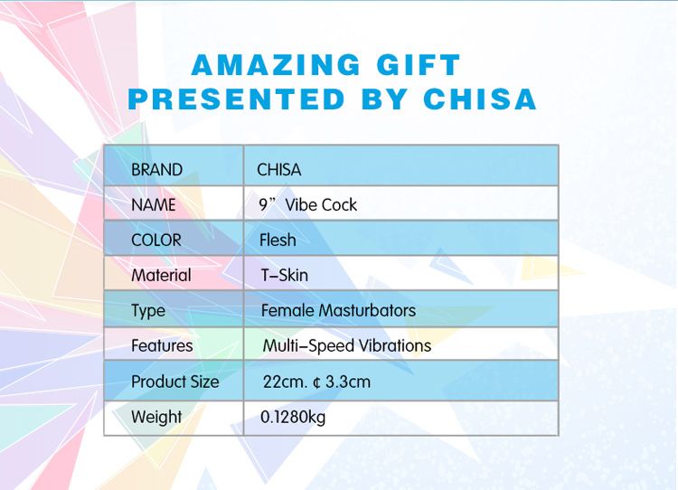 Material:T-Skin
Product Size:22cm.¢3.3cm
Product Weight:0.12... Chisa - 9″ Vibe Cock TPE - Flesh photo-11