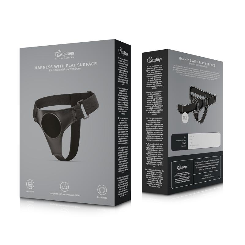 Easy Toys - 吸盘底座穿戴式束缚带 - 黑色 照片-7