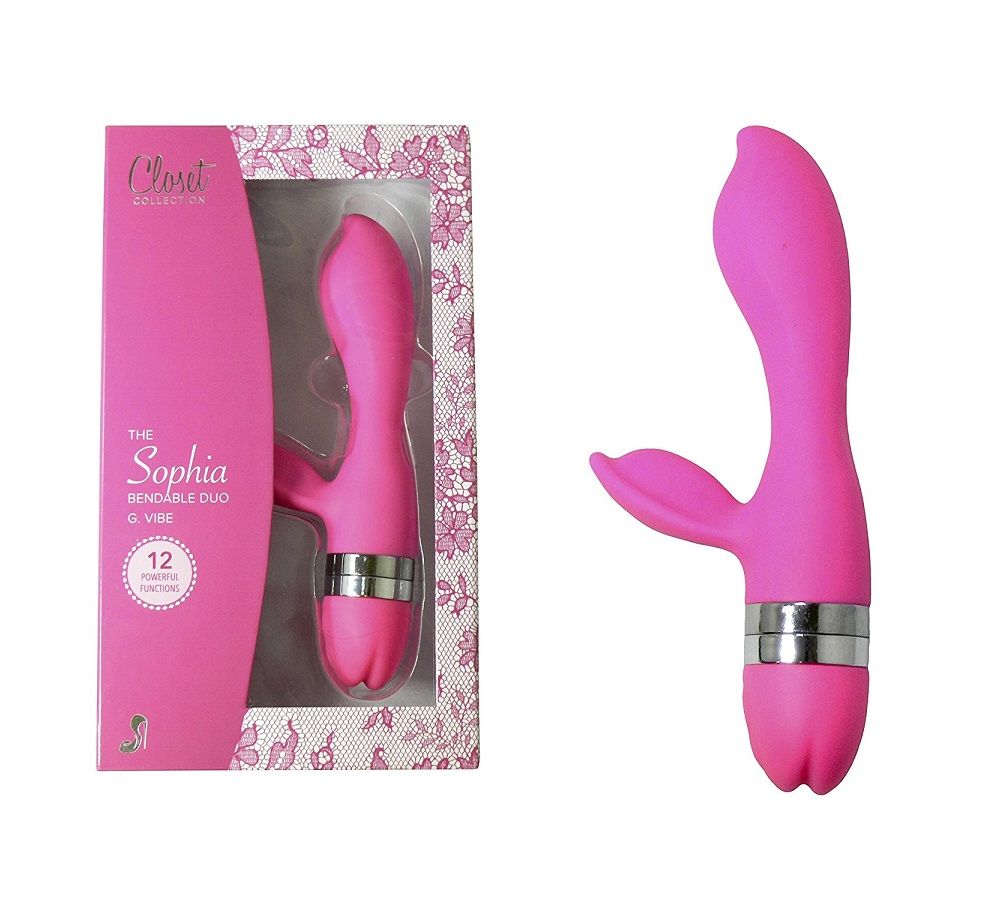 Here’s Sophia, the dual stimulator that sports an ergonomica... Closet Collection - Sophia Bendable Duo G Vibe - Pink photo