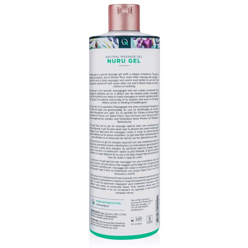 Enjoy a wonderful massage with Exotiq Nuru Gel. This gel has... Exotiq - Nuru Massage Gel - 500ml photo-3