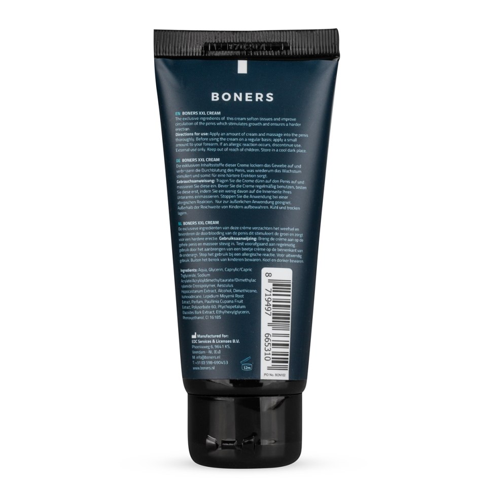 Go for extra pleasure with the Boners Penis XXL Cream. This ... Boners - Penis XXL Cream - 100ml photo-2