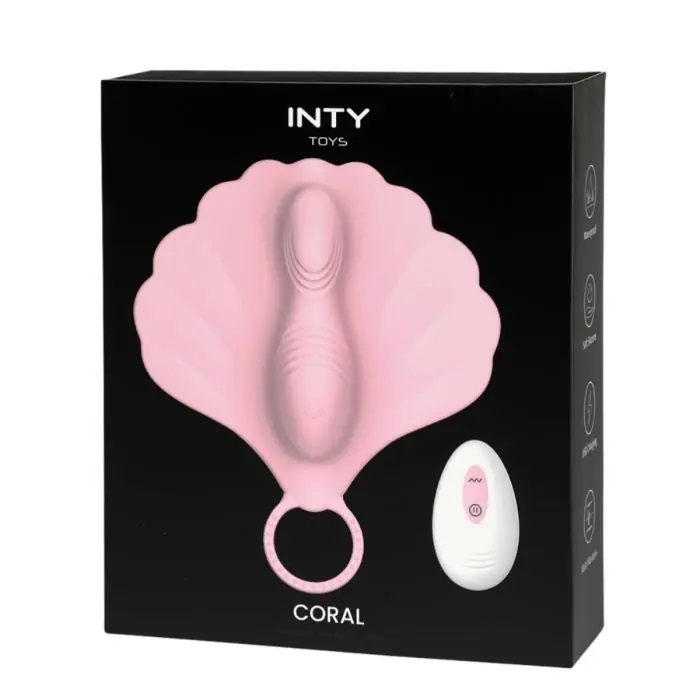INTY - Coral Lay On Vibrator - Pink photo-3