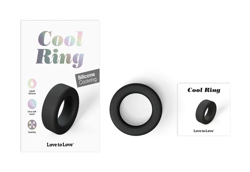 Love to Love - Cool Cock Ring - Black photo-4