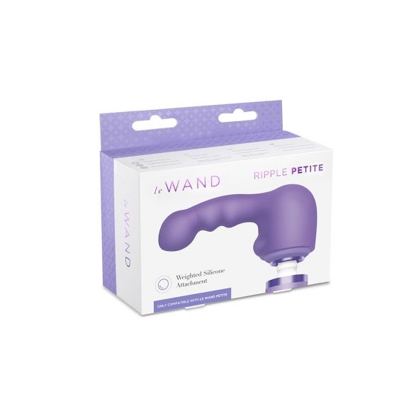 Le Wand Weighted Silicone Attachments are designed to fit sn... Le Wand - Ripple Weighted Silicone Attachment - Violet photo-5
