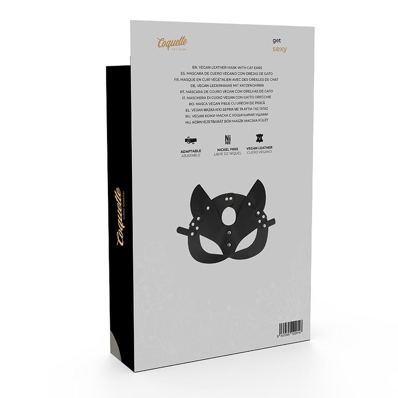 Is your sex life exciting enough? Add this Coquette mask! Us... Coquette - Mask w Cat Ears - Black photo-5
