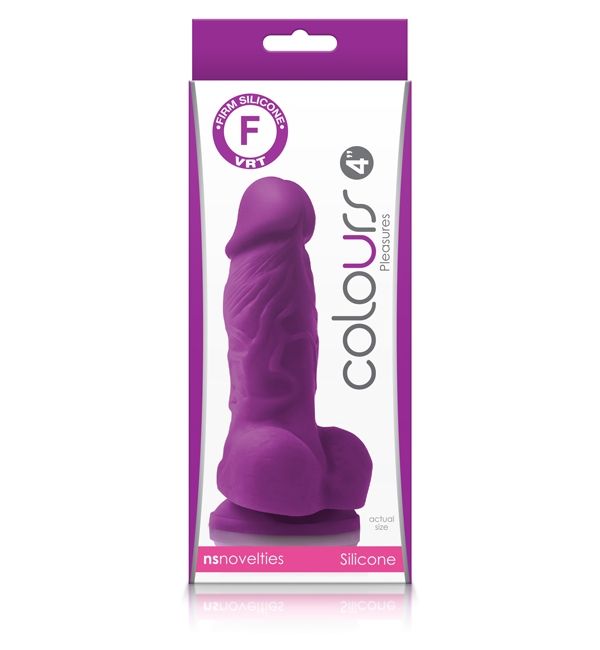NS Novelties - Pleasures 4" Dildo - Purple photo-2