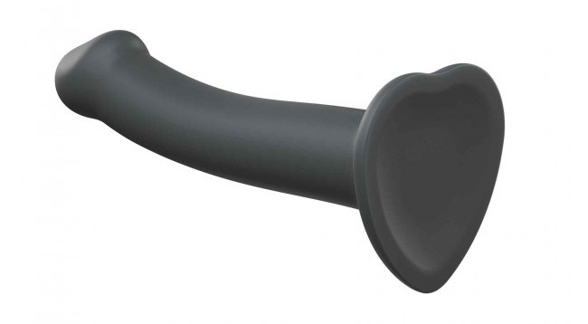 Sleek and minimalist design, high quality mono-density silic... Strap-On-Me - Mono Density Dildo S - Grey photo-2