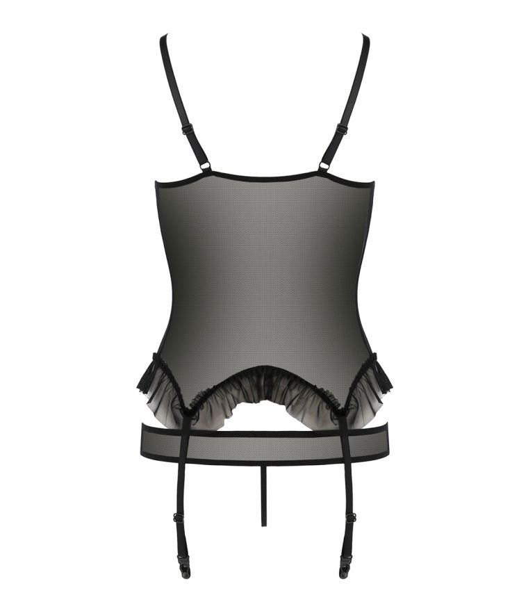 Feel unique with this Corset with garter belts 100% made... Casmir - Tyrone Corset - Black - L/XL photo-5