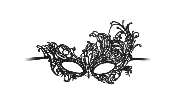 Ouch - Royal Lace Mask - Black photo-3