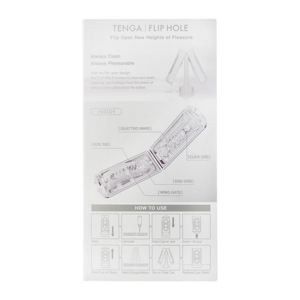 Utilization of TENGA's pioneering Flip-style technology has ... Tenga - Flip Hole Masturbator - White photo-9